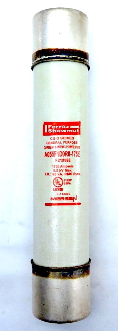 Ferraz Shawmut A055F1D0R0-175E Fuse CS-3 Series 175E A. 5.5kV - Advance Operations