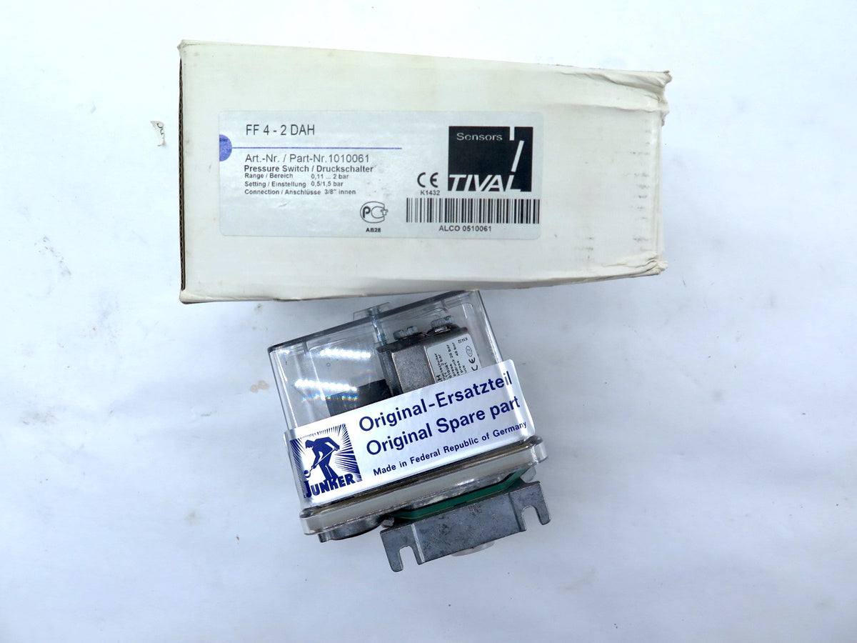 Junker ff4-2dah Pressure Switch - Advance Operations
