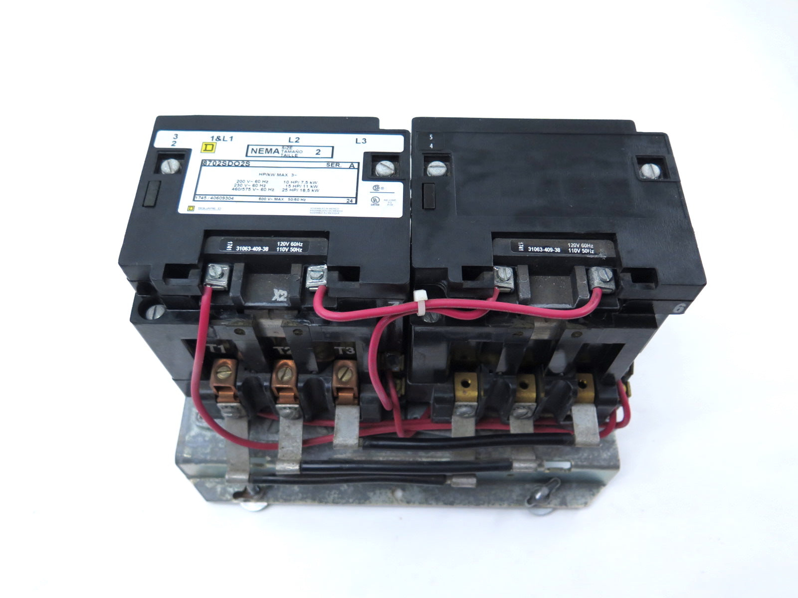 Square D 8702SDO2S Reversing Contactor Ser.A 120V - Advance Operations