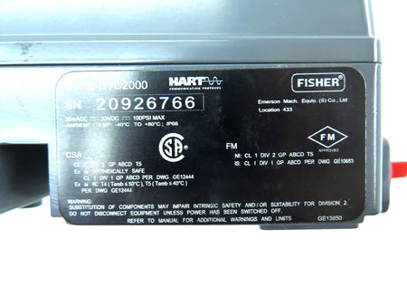 Fisher DVC2000 Fieldvue Digital Valve Controller - Advance Operations