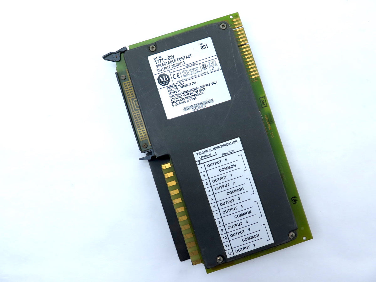 Allen-Bradley 1771-OW Selectable Contact Output Module - Advance Operations
