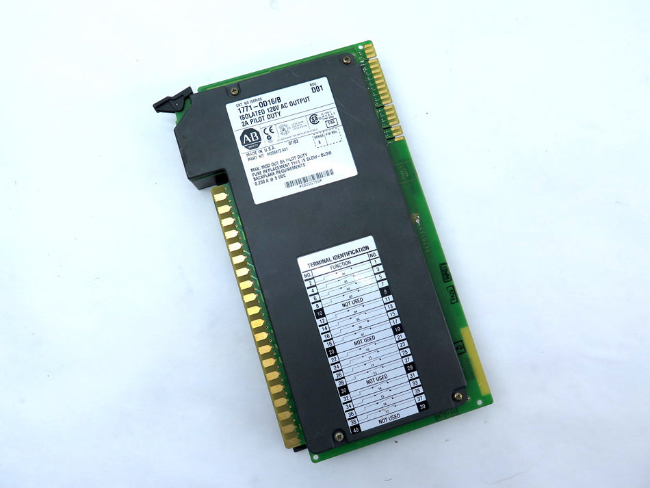 Allen-Bradley 1771-OD16/B Isolated 120VAC Output 2A Pilot Duty - Advance Operations
