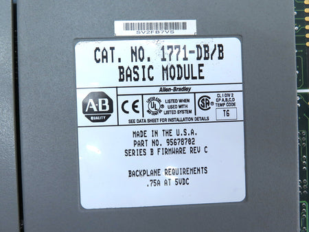 Allen-Bradley 1771-DB/B Basic Module - Advance Operations