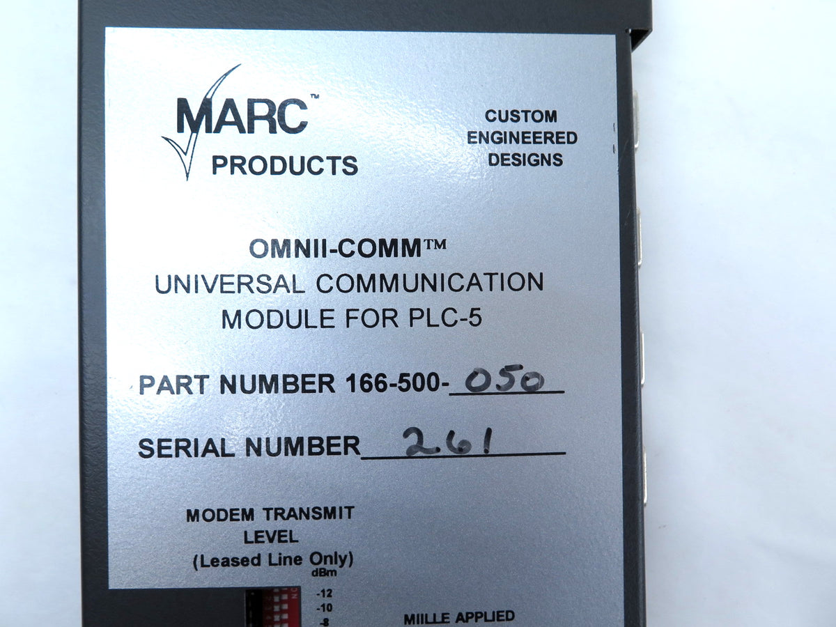Marc Products 166-500-050 Universal Communication Module For PLC-5 - Advance Operations