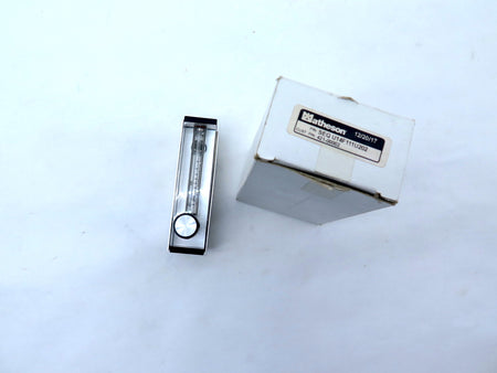 Matheson SEQ U14F111U202 Acrylic Flowmeter Glass Flow Tube PG-1000 Series - Advance Operations