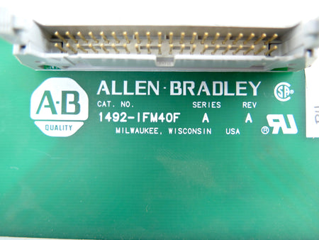 Allen-Bradley 1492-IFM40F Terminal Block I/O Module Ser.A - Advance Operations
