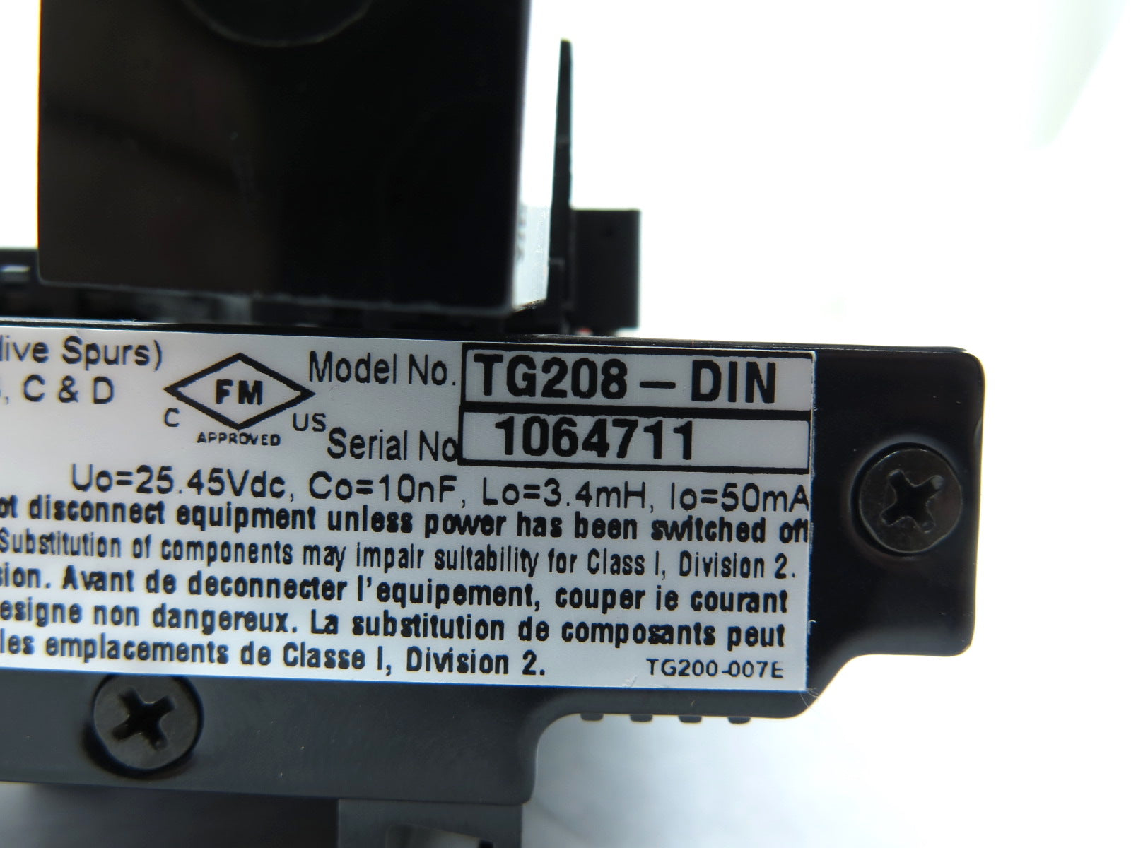 Moore Industries TG208-DIN Fieldbus Device Coupler - Advance Operations