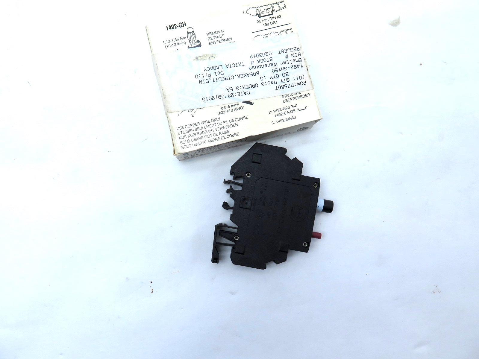 Allen-Bradley 1492-GH150 Miniature Circuit Braker 250VAC 65VDC 15A - Advance Operations