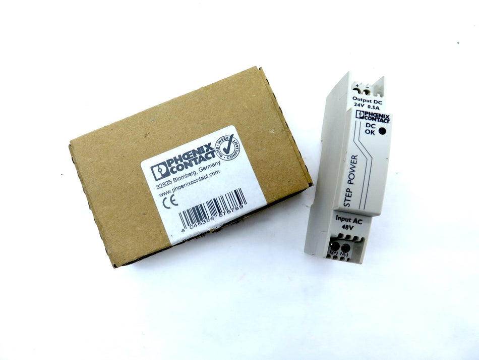Phoenix Contact STEP-PS/48AC/24DC/0.5 Power Supply for DIN Rail Mount - Advance Operations