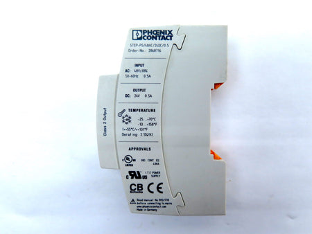 Phoenix Contact STEP-PS/48AC/24DC/0.5 Power Supply for DIN Rail Mount - Advance Operations