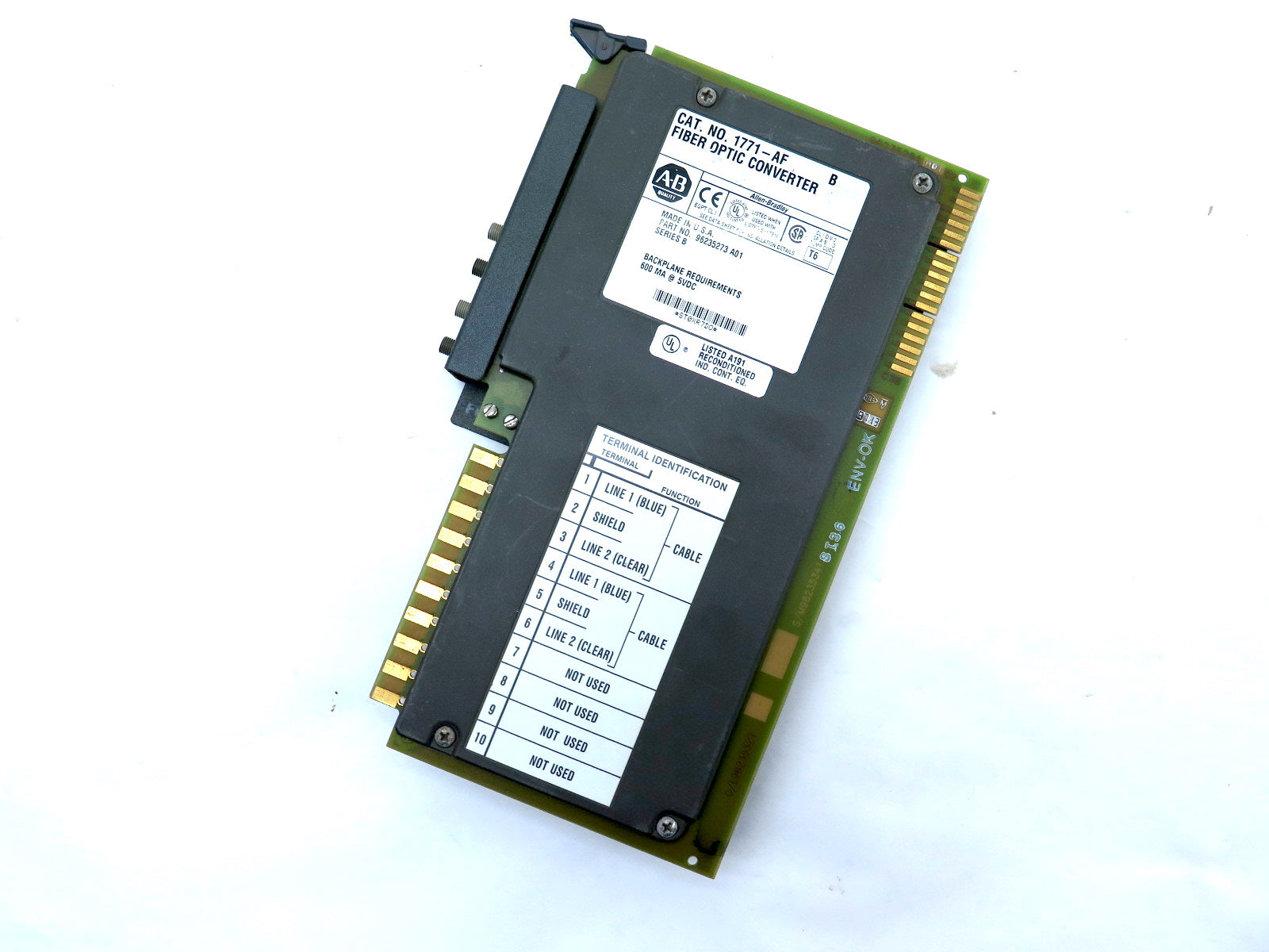 Allen-Bradley 1771-AF Fiber Optic Converter Ser.B - Advance Operations