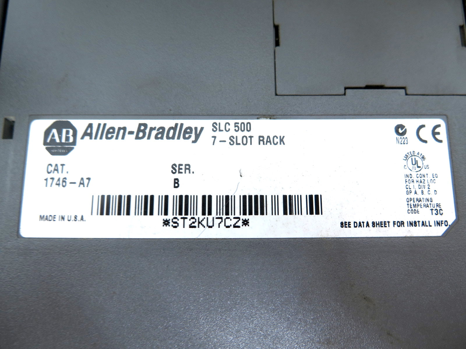 Allen-Bradley 1746-P2 1746-A7 Power Supply & Slot Chassis - Advance Operations