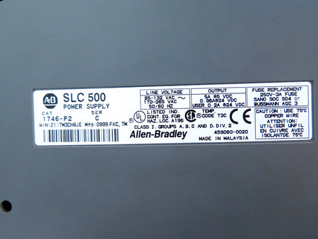 Allen-Bradley 1746-P2 1746-A10 Power Supply & 10-Slot Chassis - Advance Operations