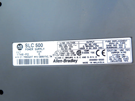 Allen-Bradley 1746-P2 1746-A13 Power Supply & 13-Slot Chassis - Advance Operations