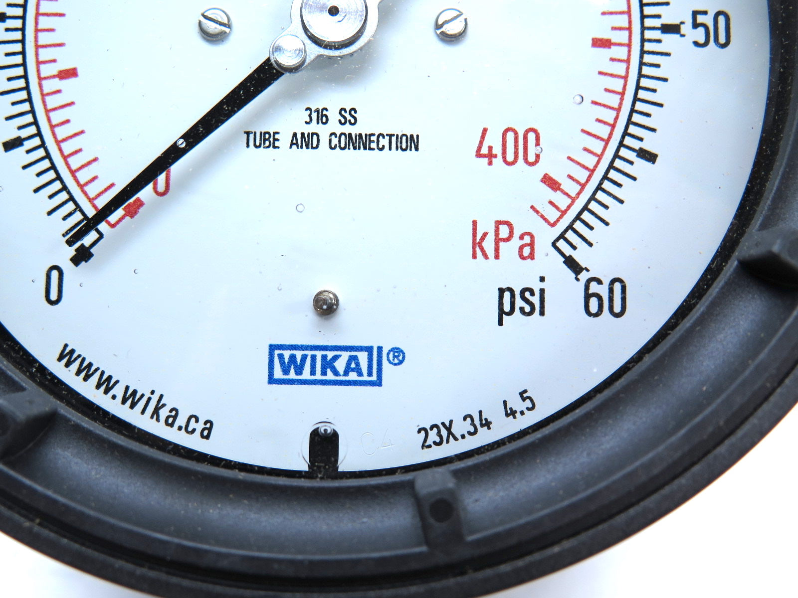 Wika 23X.34 4.5 Dial Process Pressure Gauge 0-60psi - Advance Operations