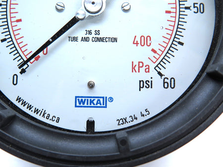 Wika 23X.34 4.5 Dial Process Pressure Gauge 0-60psi - Advance Operations