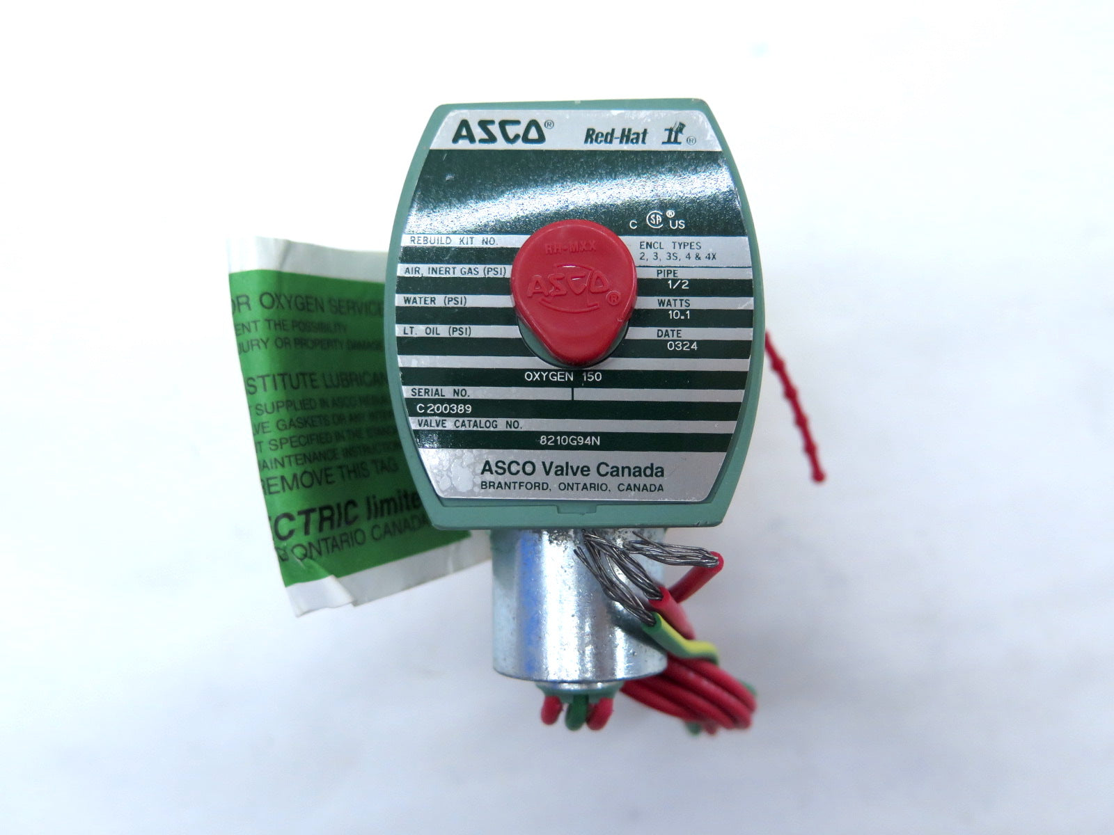 Asco 8210G94N Solenoid Valve 1/2 Inch - Advance Operations