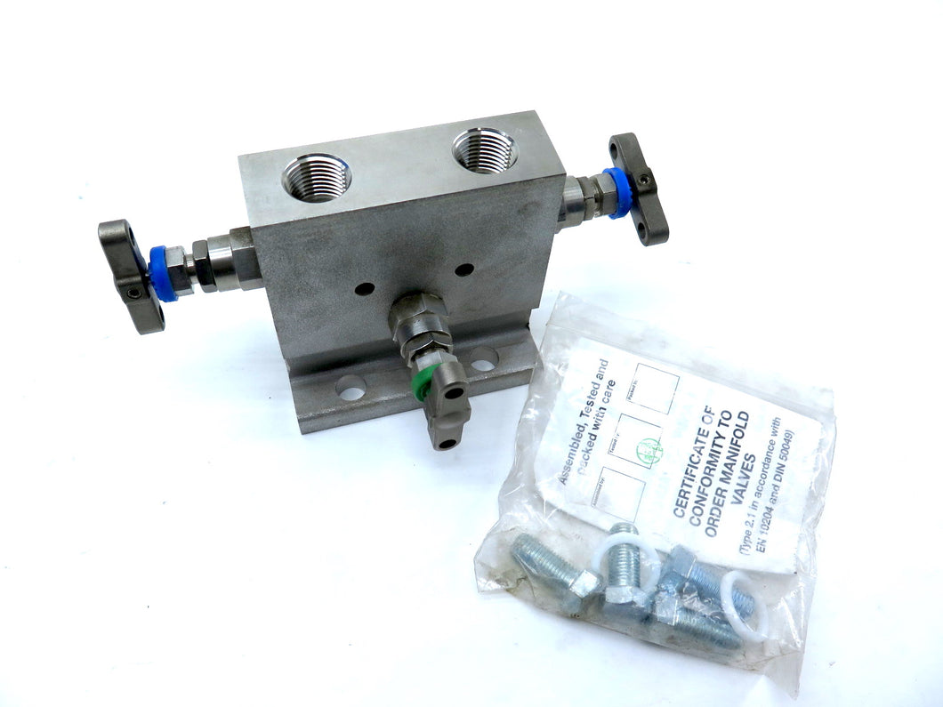 Parker HEFS38N 3-Valve Manifold Solenoid Valve