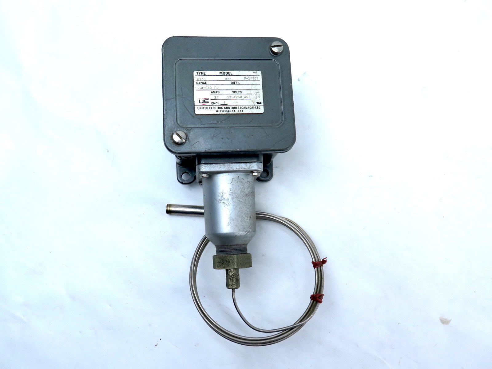 United Electric Controls E105-8BS Pressure & Temperature Switch - Advance Operations
