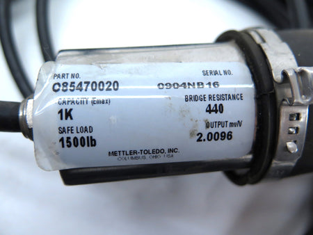 Mettler Toledo 085470020 Load Cell Output mvN 2.0096 - Advance Operations