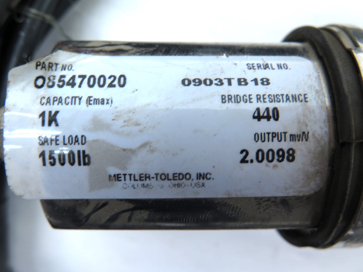 Mettler Toledo 085470020 Load Cell Output mvN 2.0098 - Advance Operations