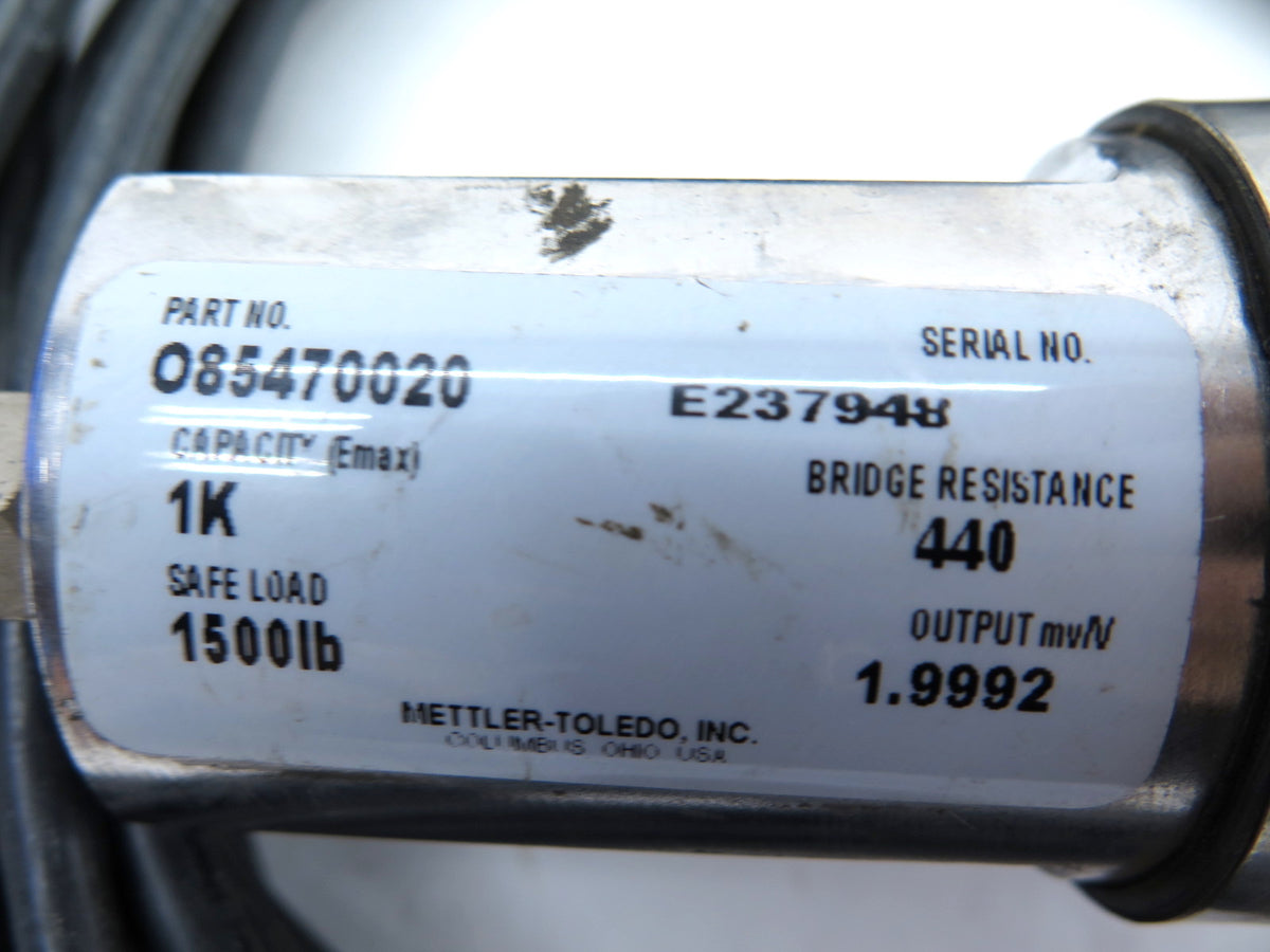 Mettler Toledo 085470020 Load Cell Output mvN 1.9992 - Advance Operations