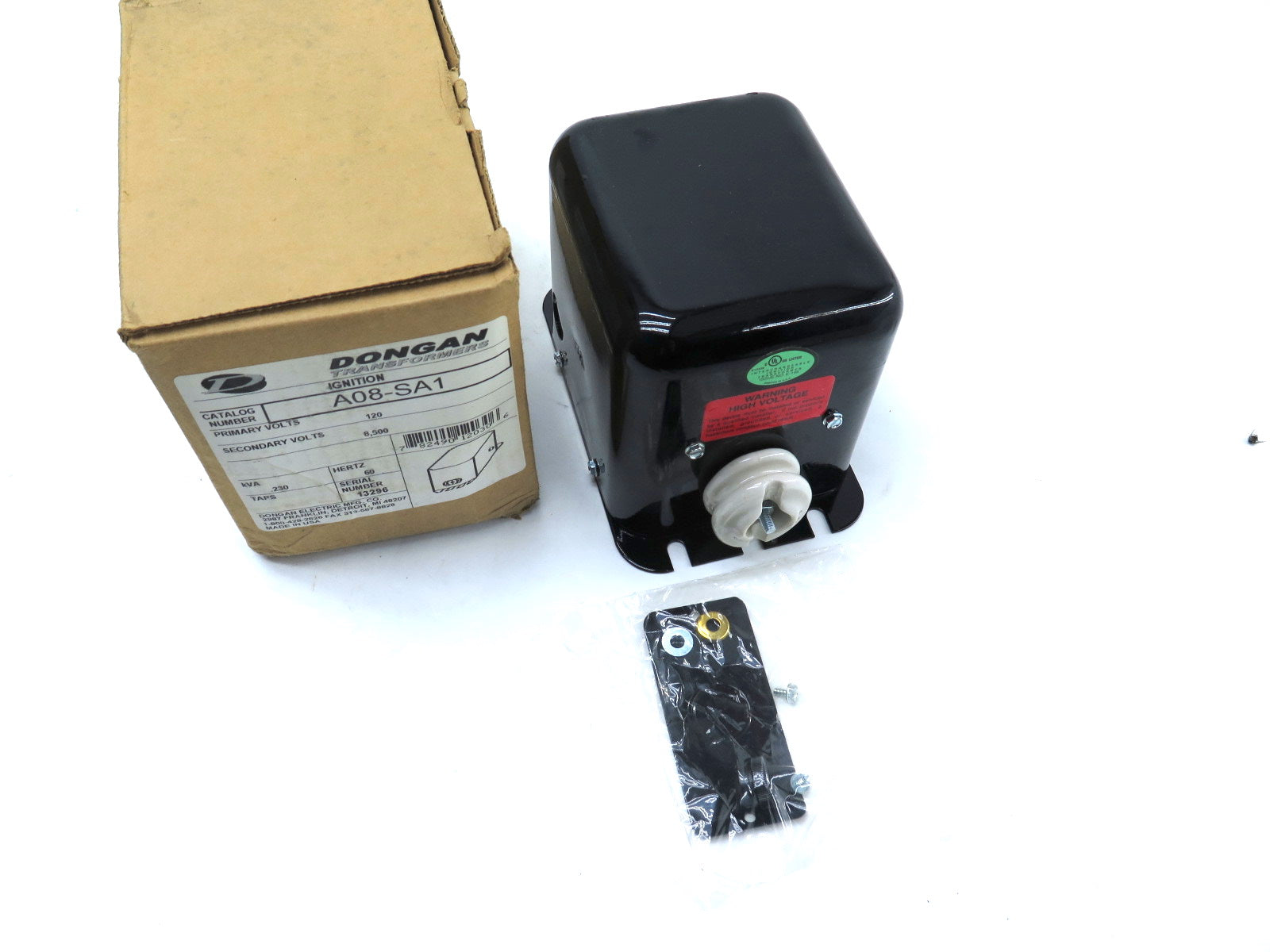 Dongan A08-SA1 Ignition Transformer - Advance Operations