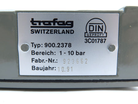 Trafag 900.2378 Pressure Switch - Advance Operations
