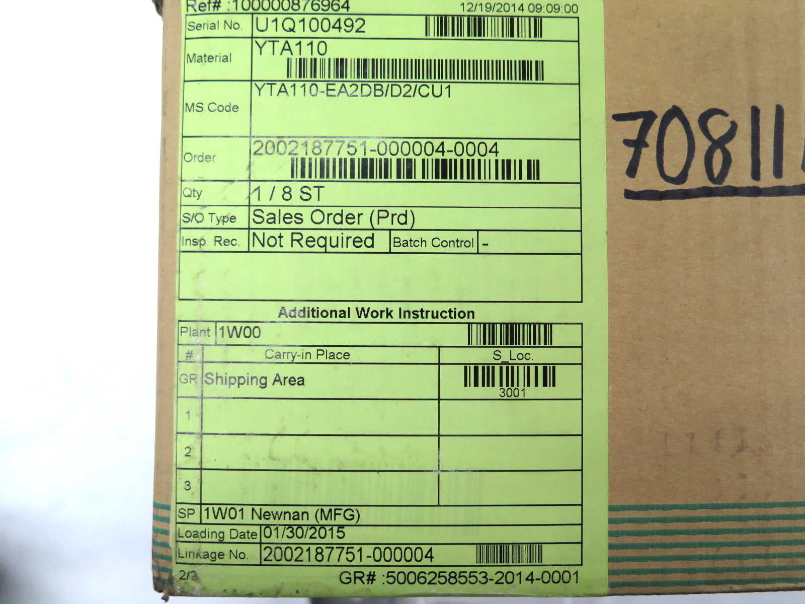 Yokogawa YTA110 Temperature Transmitter 0-200 Deg. C - Advance Operations