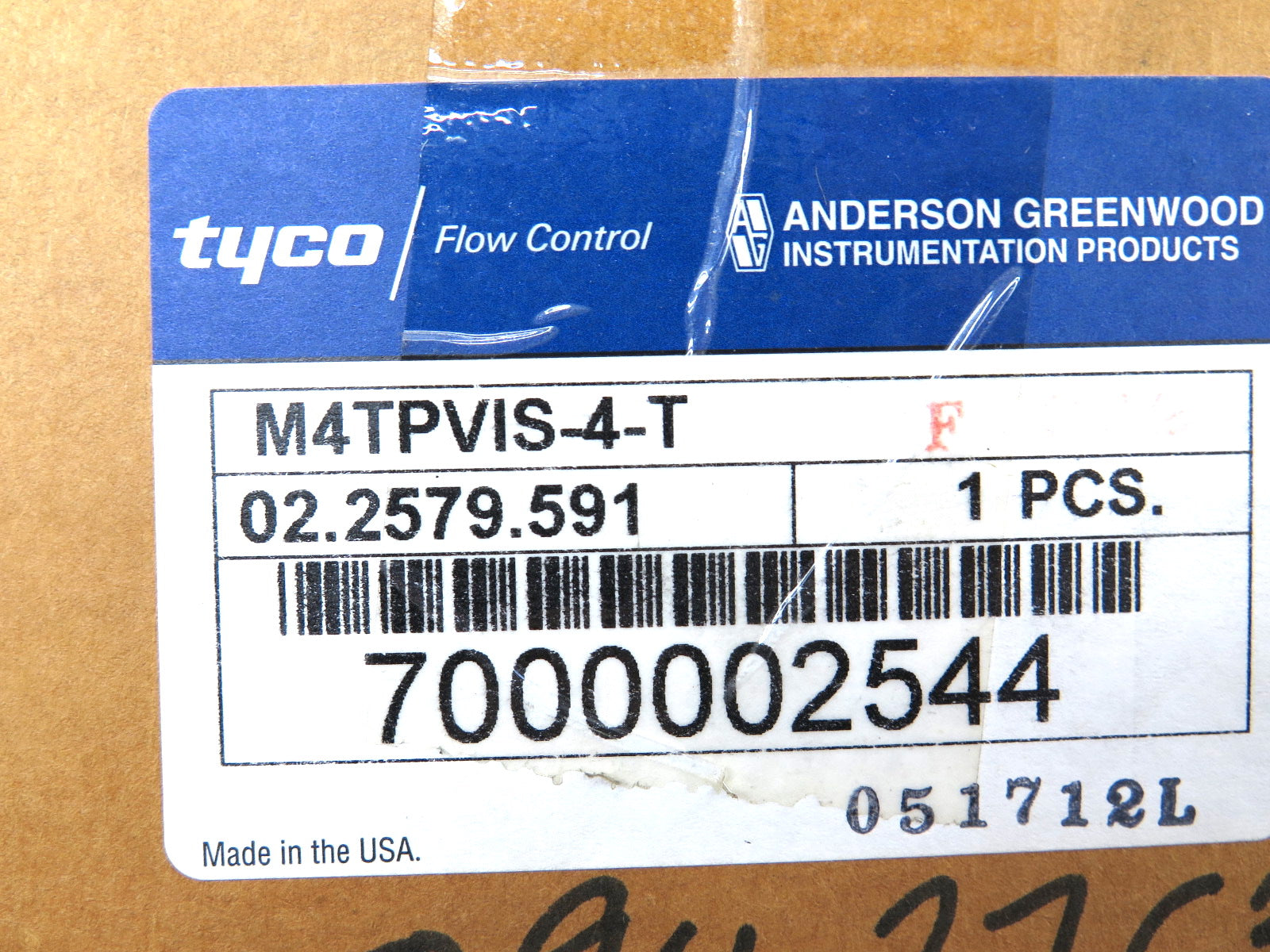 Anderson Greenwood M4TPVIS-4-T Differential Pressure Manifold Valve - Advance Operations