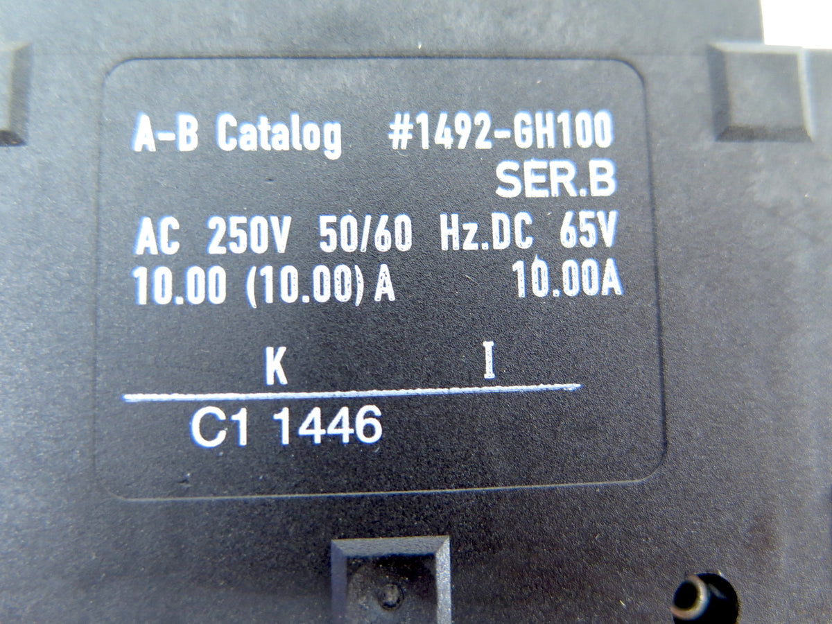Allen-Bradley 1492-GH100 Circuit Breaker 10A - Advance Operations