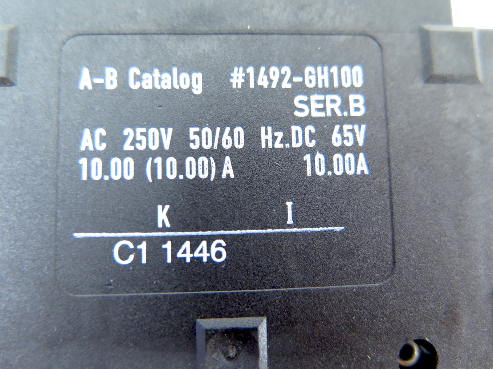 Allen-Bradley 1492-GH100 Circuit Breaker 10A - Advance Operations