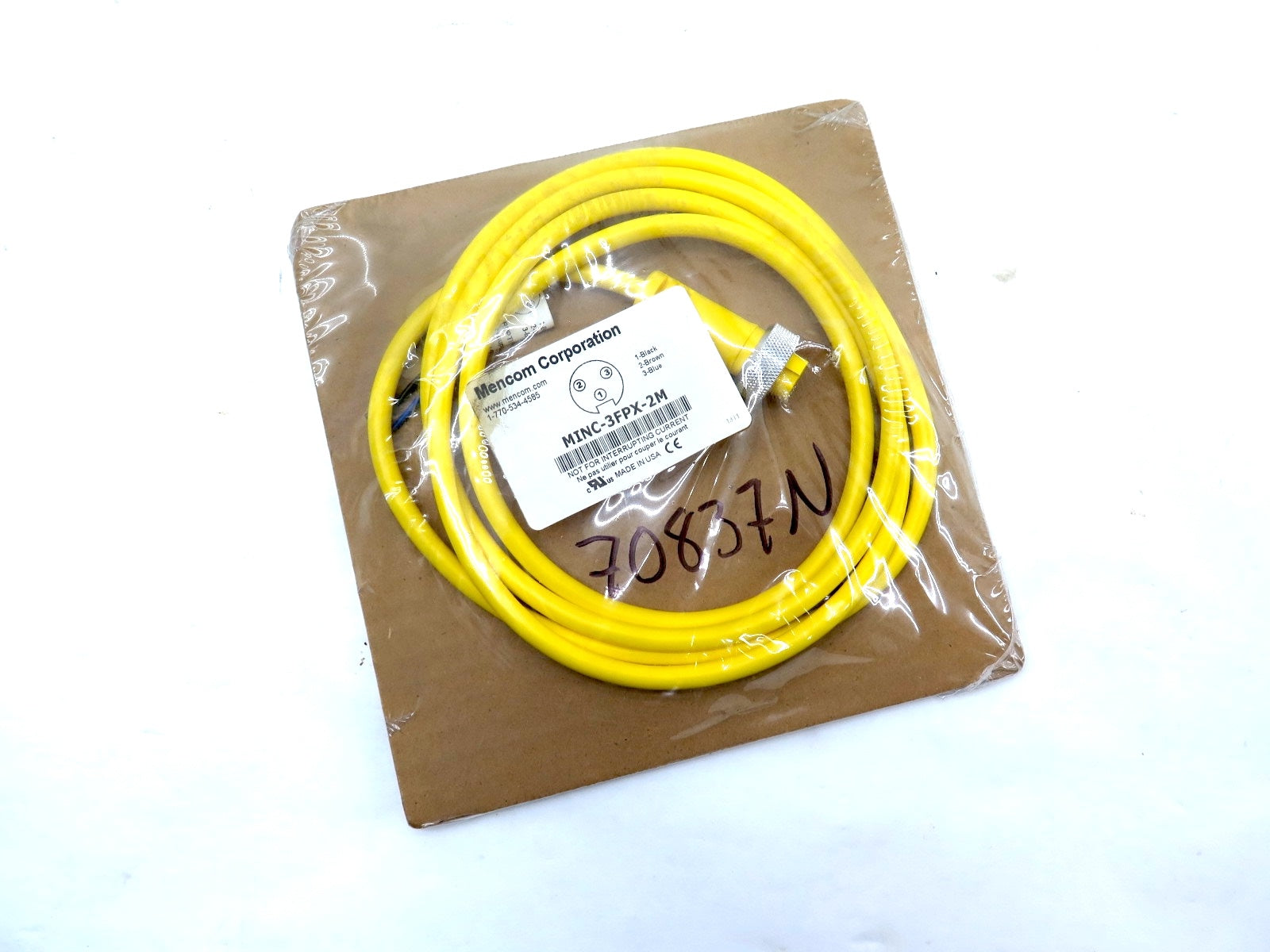 Mencom MINC-3FPX-2M Cordset 3 Pole Female - Advance Operations