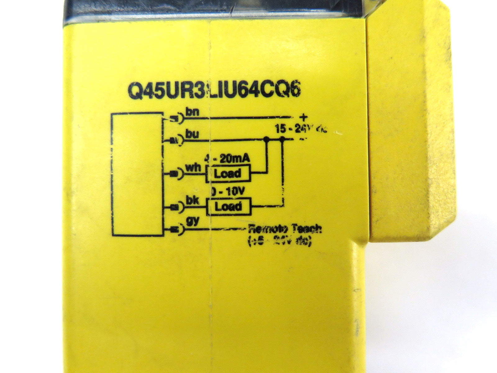 Banner Q45UR3LIU64CQ6 Remote Transducer Ultrasonic Sensor - Advance Operations
