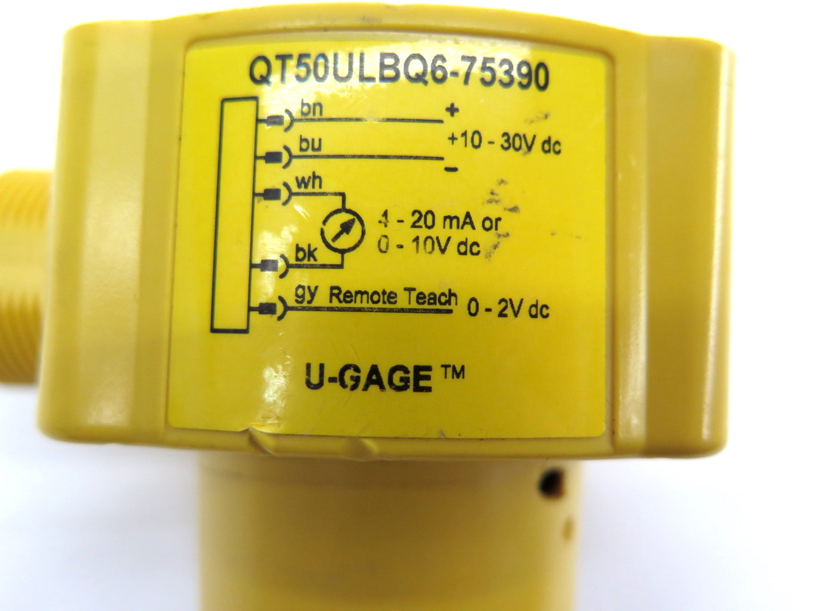 Banner QT50ULBQ6-75390 U-Gage Ultrasonic Proximity Sensor Module - Advance Operations