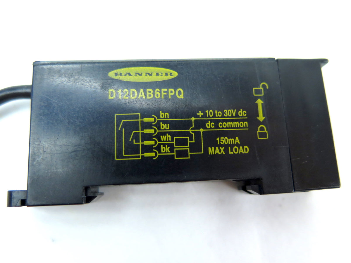 Banner D12DAB6FPQ Plastic Fiber Optic Input - Advance Operations