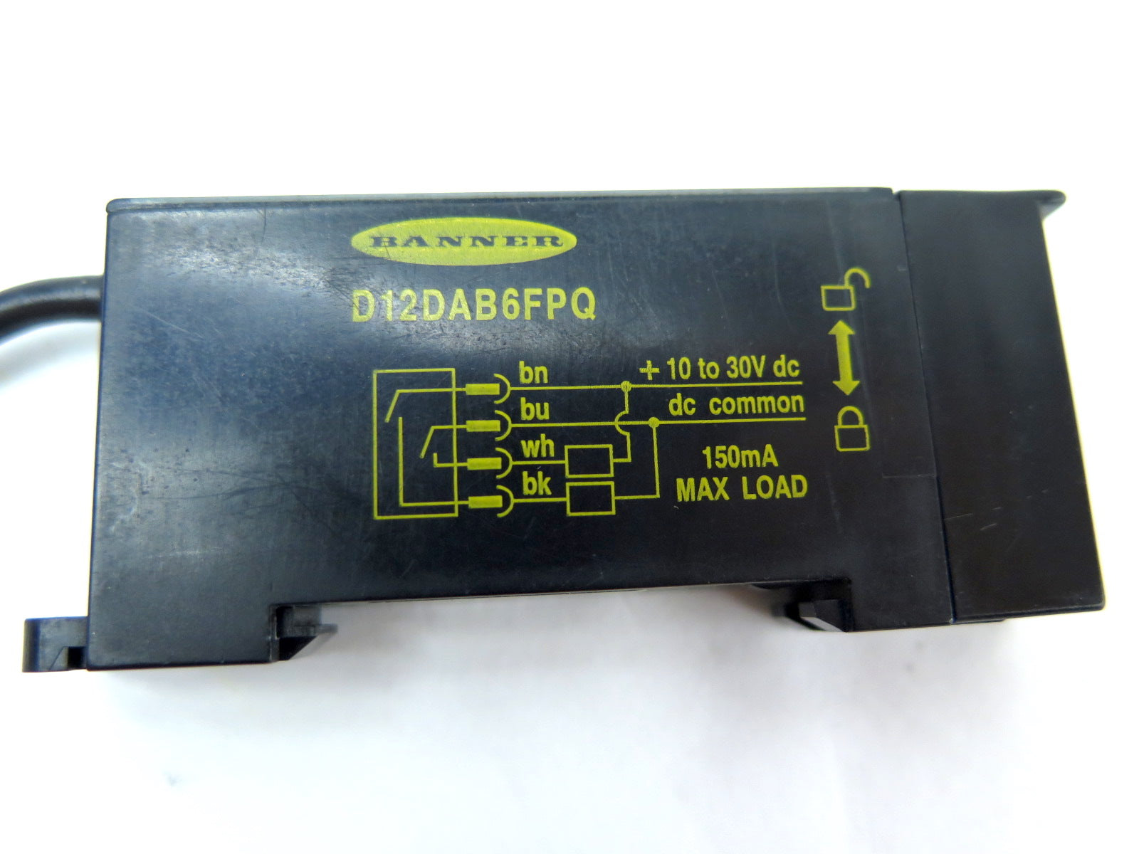 Banner D12DAB6FPQ Plastic Fiber Optic Input - Advance Operations