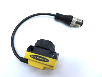 Banner QS186LE214Q5 Laser Proximity Sensor Switch - Advance Operations