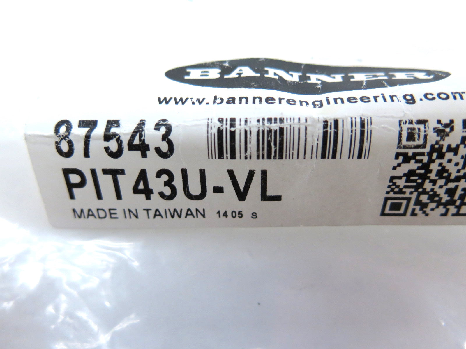 Banner PIT43U-VL 87543 Fiber Optic Sensor - Advance Operations