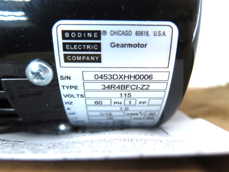 Bodine 34R4BFCI-Z2 Electric Motor 115V - Advance Operations