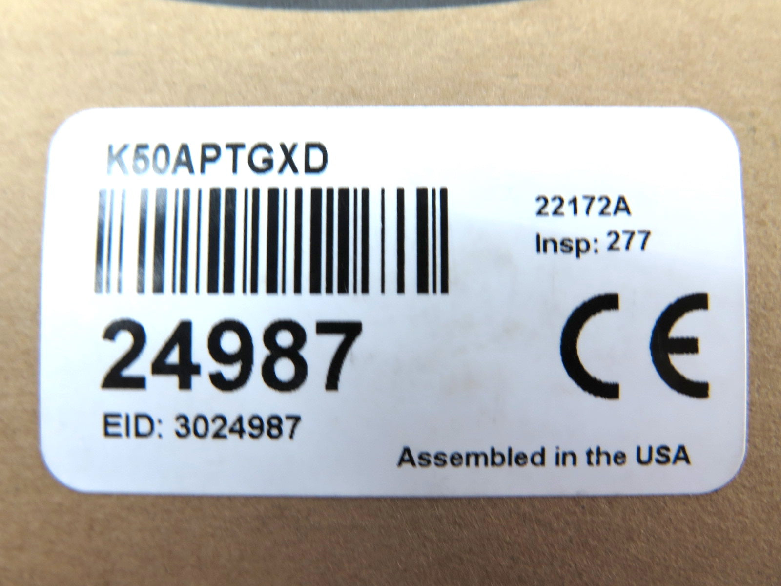 Banner K50APTGXD 24987 EZ-Light Touch Sensor - Advance Operations