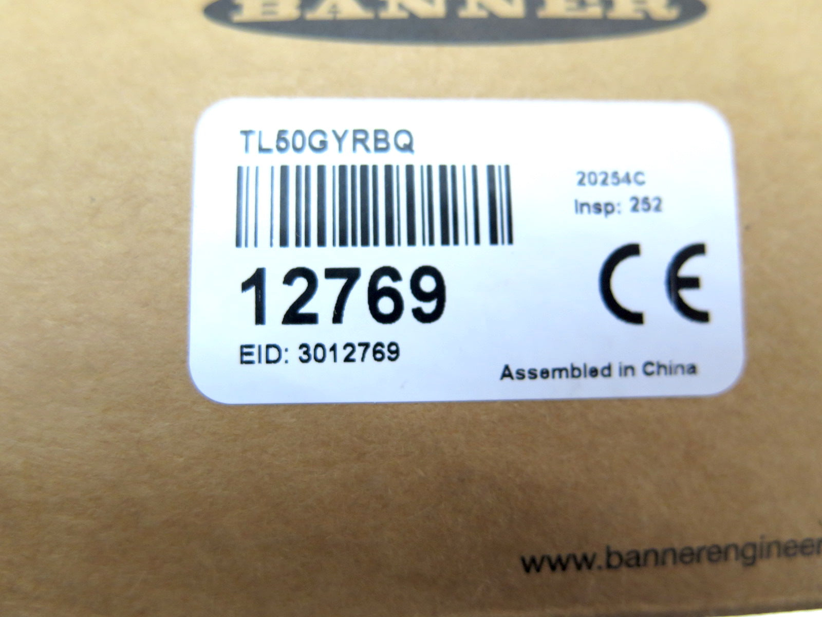 Banner TL50GYRBQ 12769 LED Tower Light - Advance Operations