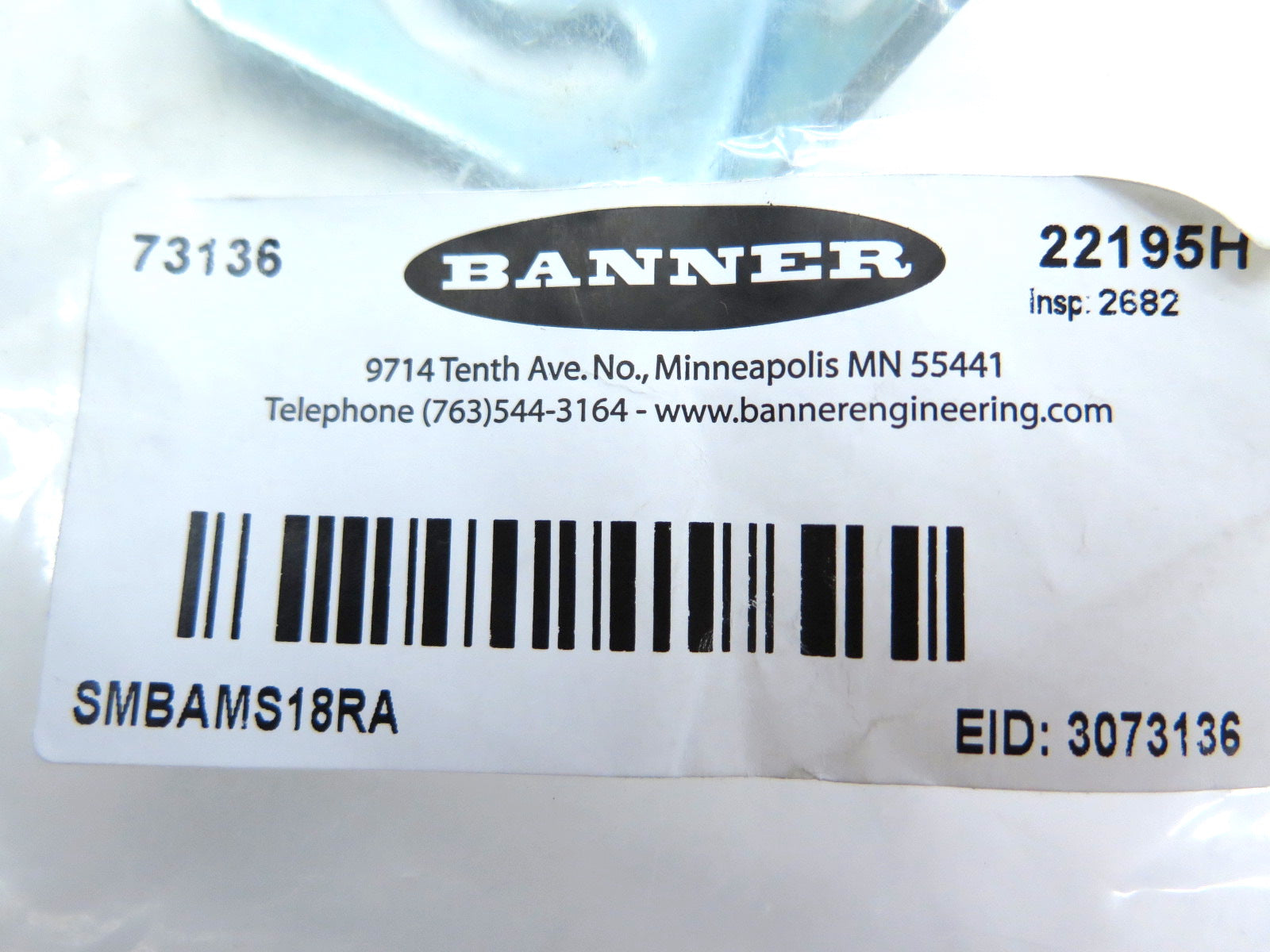 Banner SMBAMS18RA 73136 Industrial Automation Mounting Bracket - Advance Operations