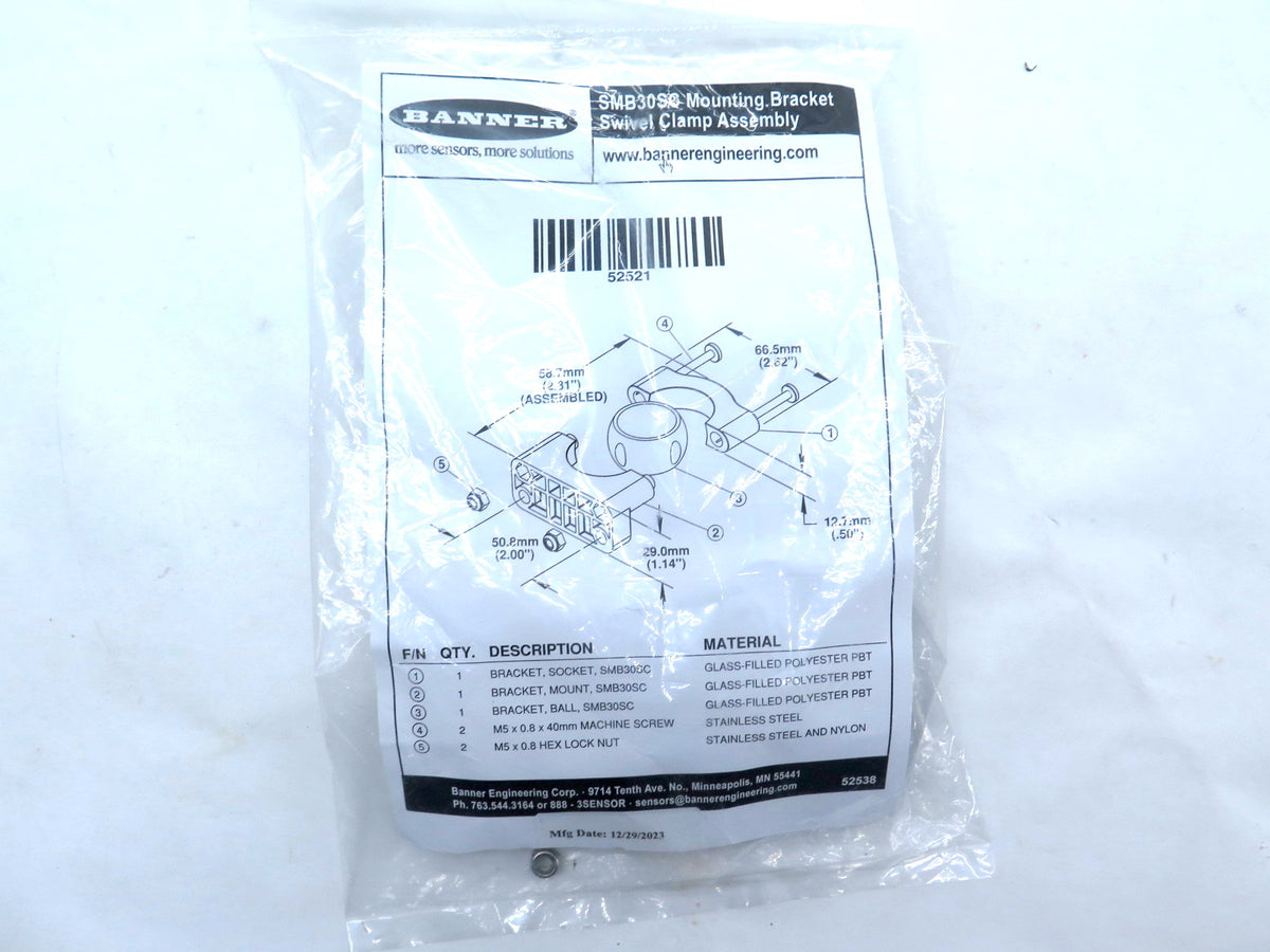 Banner SMB30SC 52521 Clamp Mounting Bracket - Advance Operations