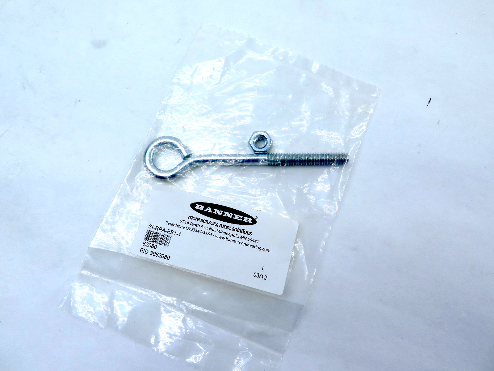Banner RPA-EB1-1 62080 Rope Pull Eye Bolt - Advance Operations