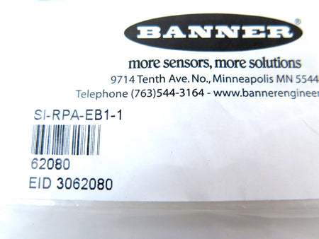 Banner RPA-EB1-1 62080 Rope Pull Eye Bolt - Advance Operations