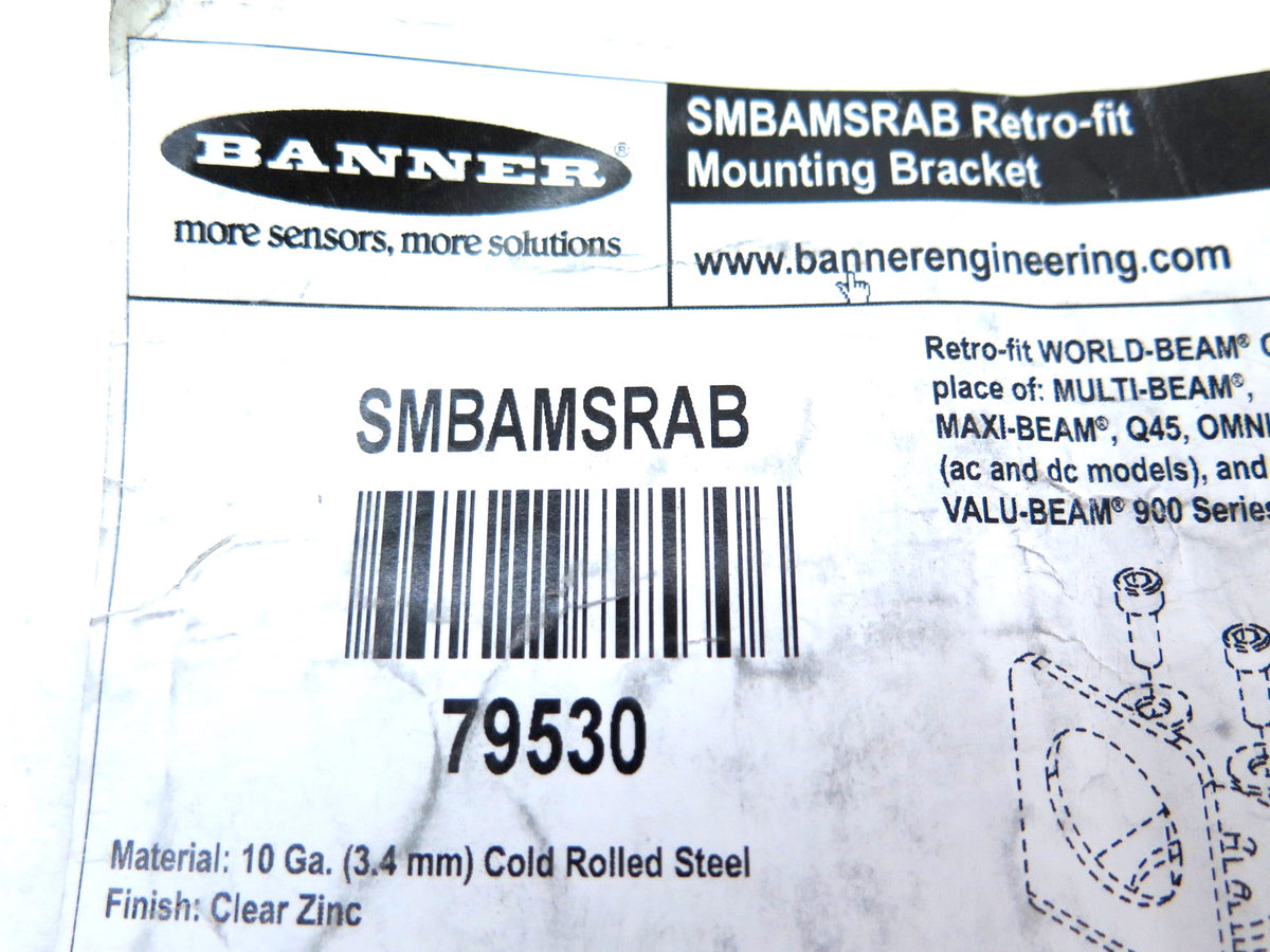 Banner SMBAMSRAB 79530 Bracket For World-Beam Sensor - Advance Operations