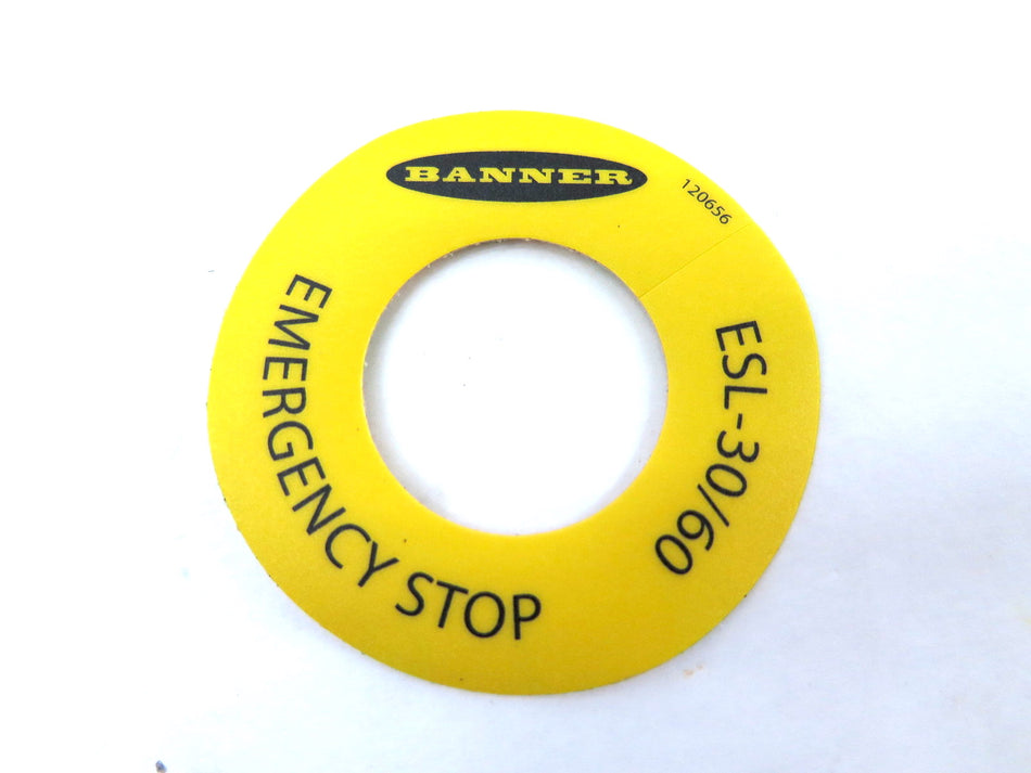 Banner ESL-30/60-1 75186 Emergency Stop Label - Advance Operations