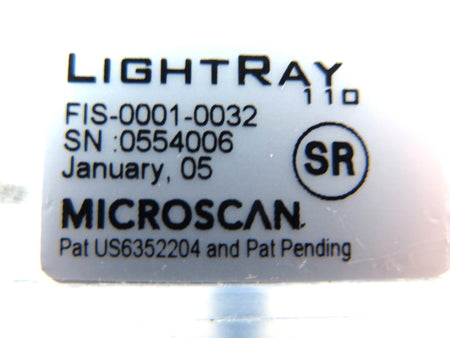 MicroScan FIS-0001-0032 Barcode Sensor - Advance Operations