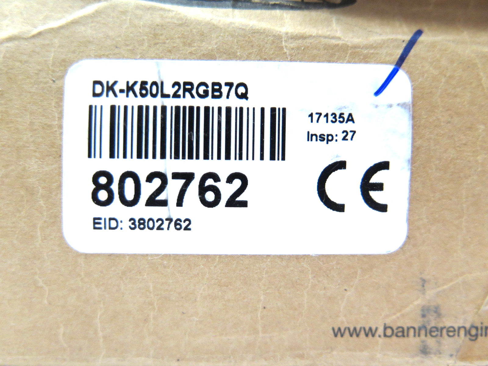 Banner DK-K50L2RGB7Q 802762 Programmable Multicolor Indicator - Advance Operations